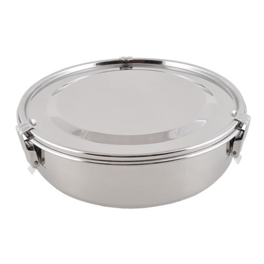 Round Stainless Steel Airtight Take-Out Bento with Dividers